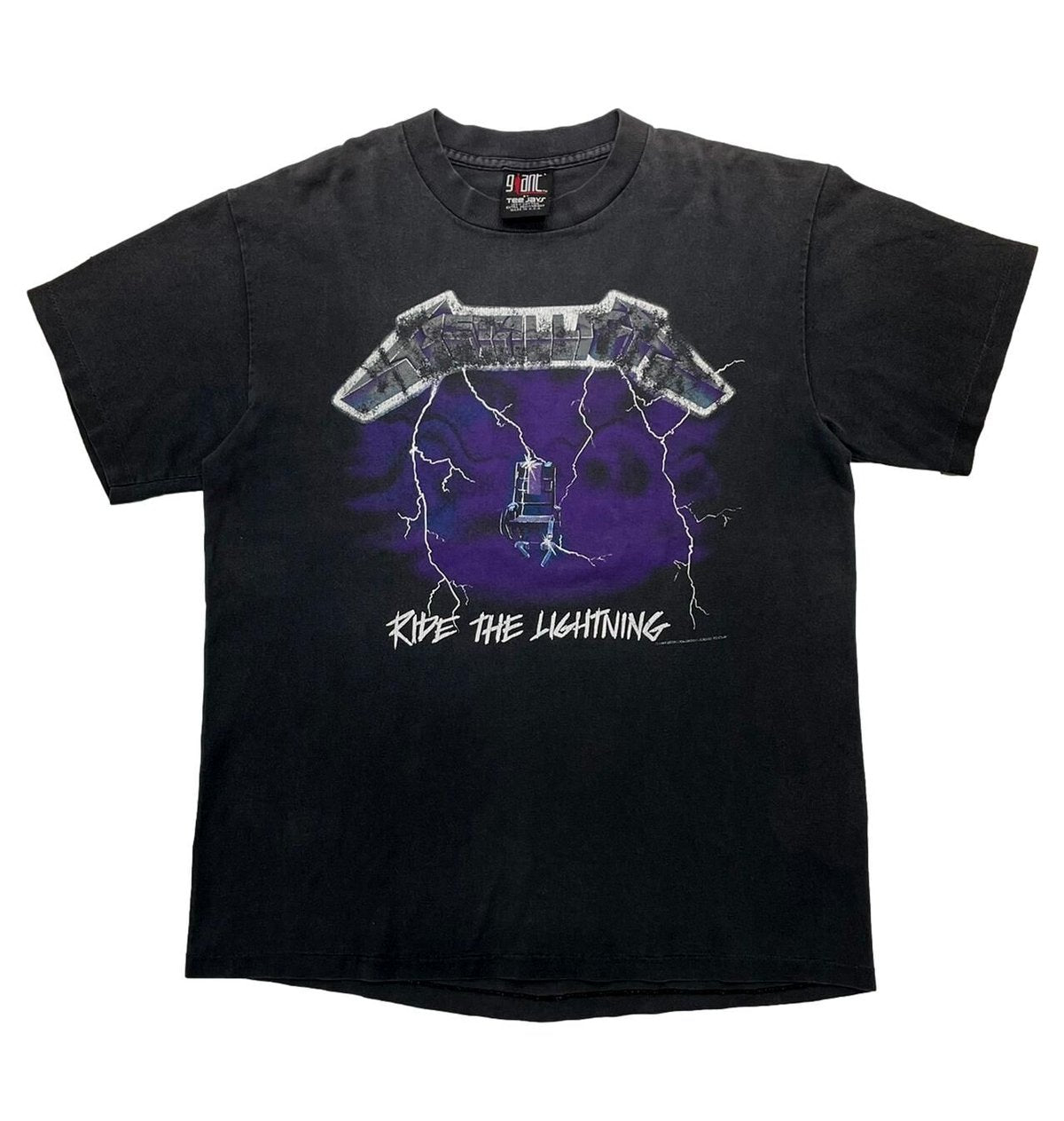 METALLICA RIDE THE LIGHTNING TEE GIANT TAG LARGE 9620