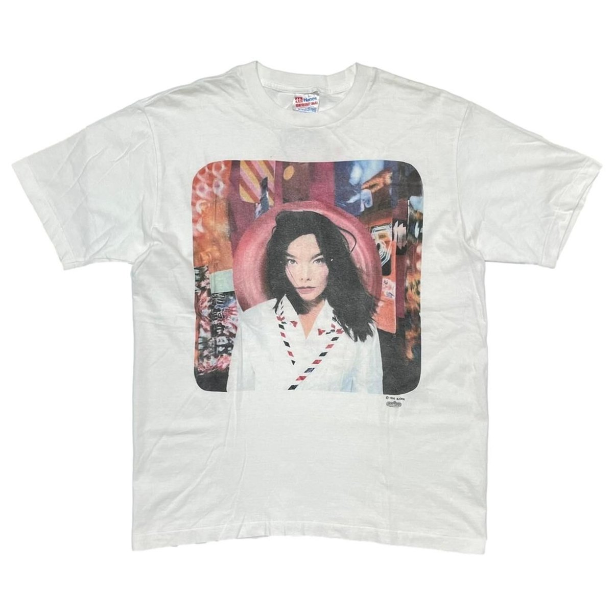 Bjork 1995 POST WHITE HANES LARGE 0167