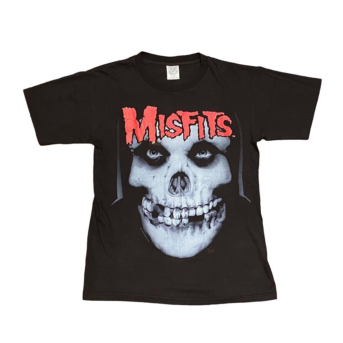 MISFITS 1995 GLOW IN THE DARK SKULL DOUBLESIDE LARGE 6872