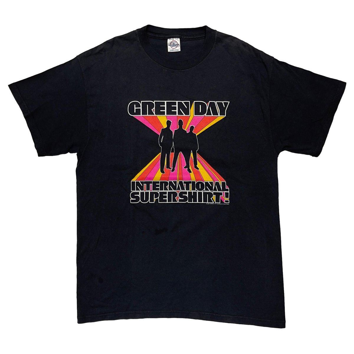 GREEN DAY 2001 INTERNATIONAL SUPER SHIRT! DELTA LARGE 8734