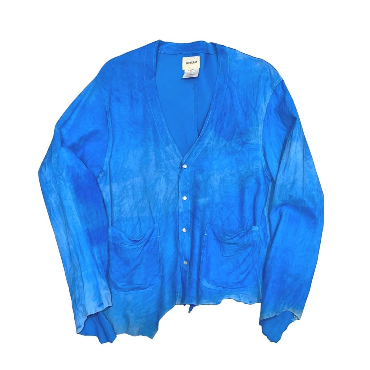 greatLAnd ORIGINAL ANTI VEGAN CARDIGAN / VEGETABLE LAMB SUEDE LARGE 4590