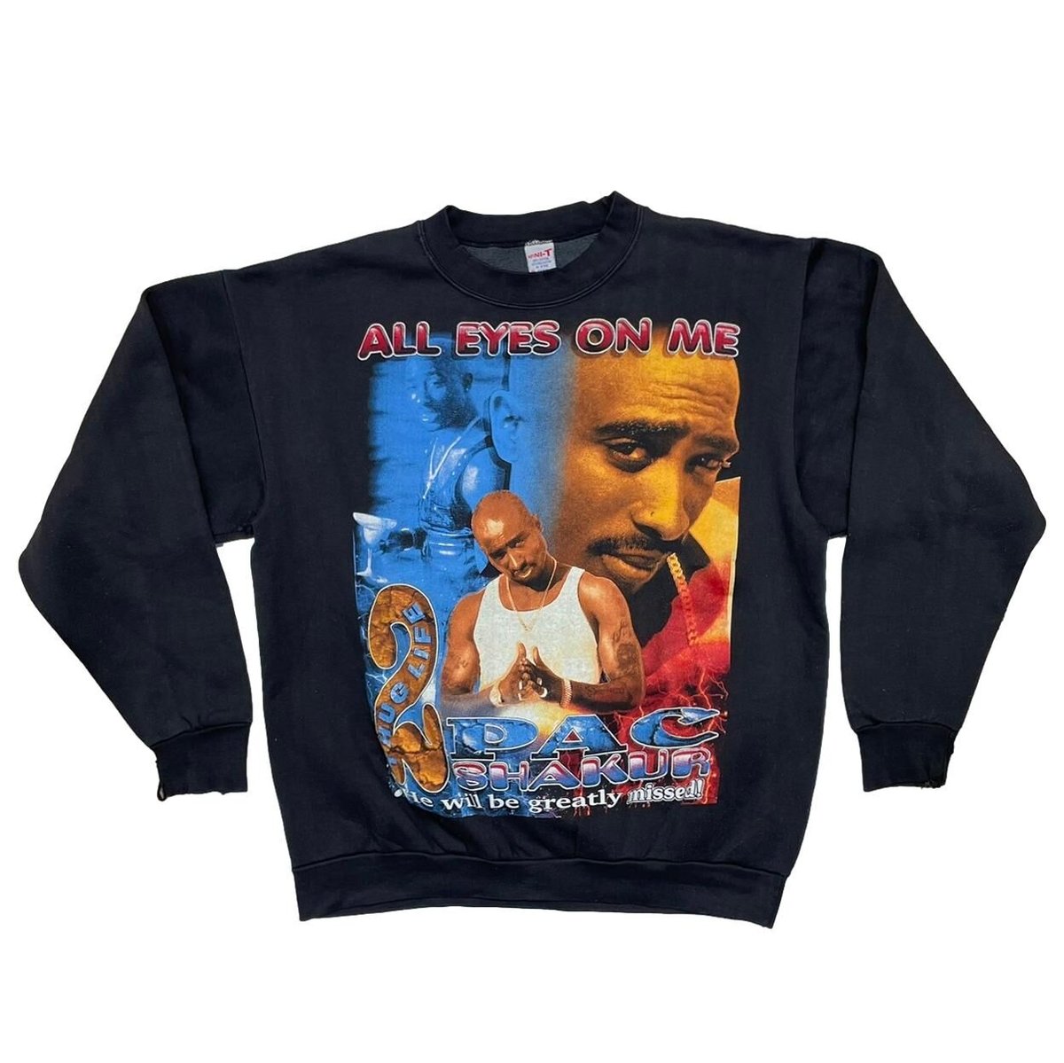 2PAC ALL EYES ON ME ME AGAINST THE WORLD CREWNECK SWEAT INFINI-T XL 4087
