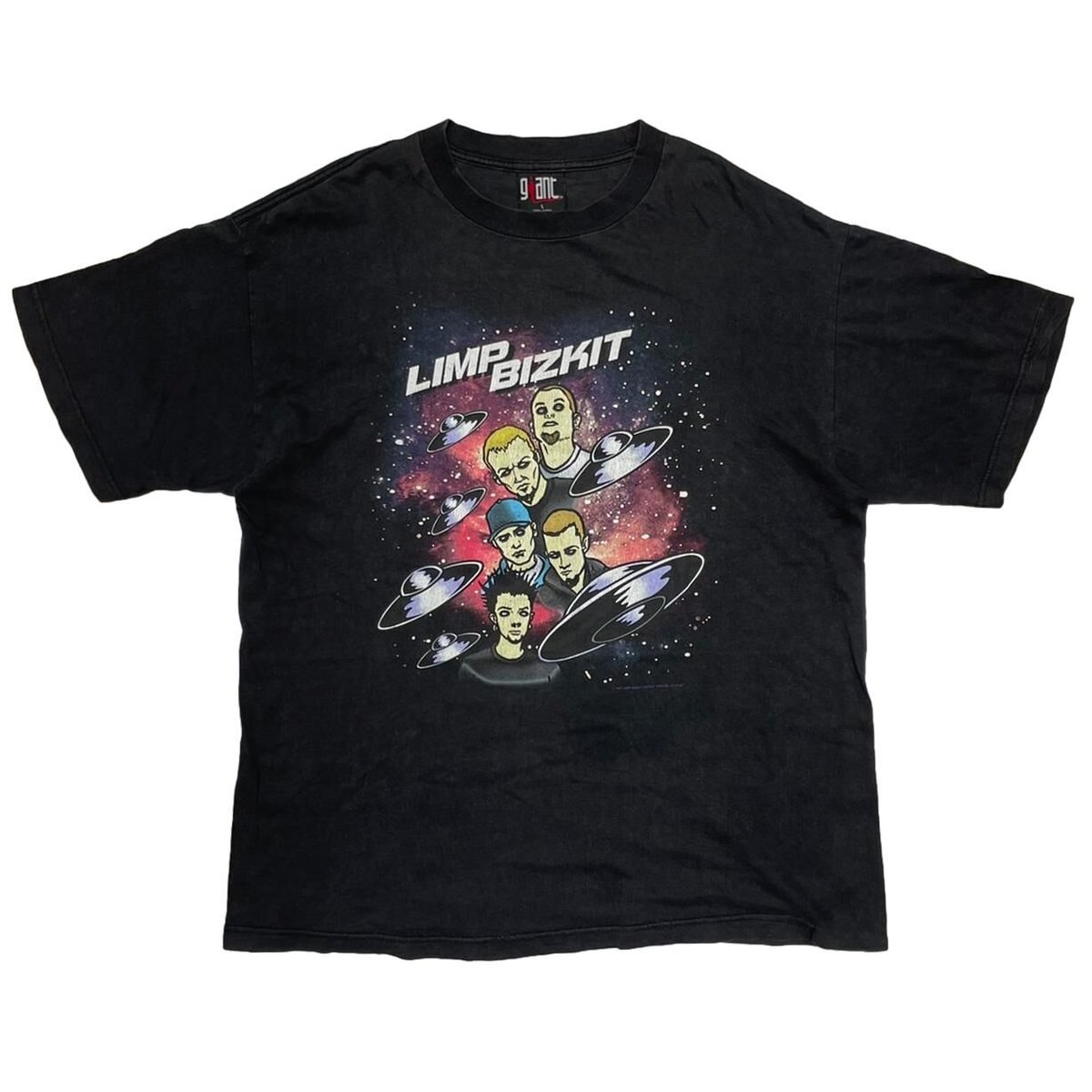 LIMP BIZKIT 1998 UFO TEE BLACK GIANT LARGE 9663