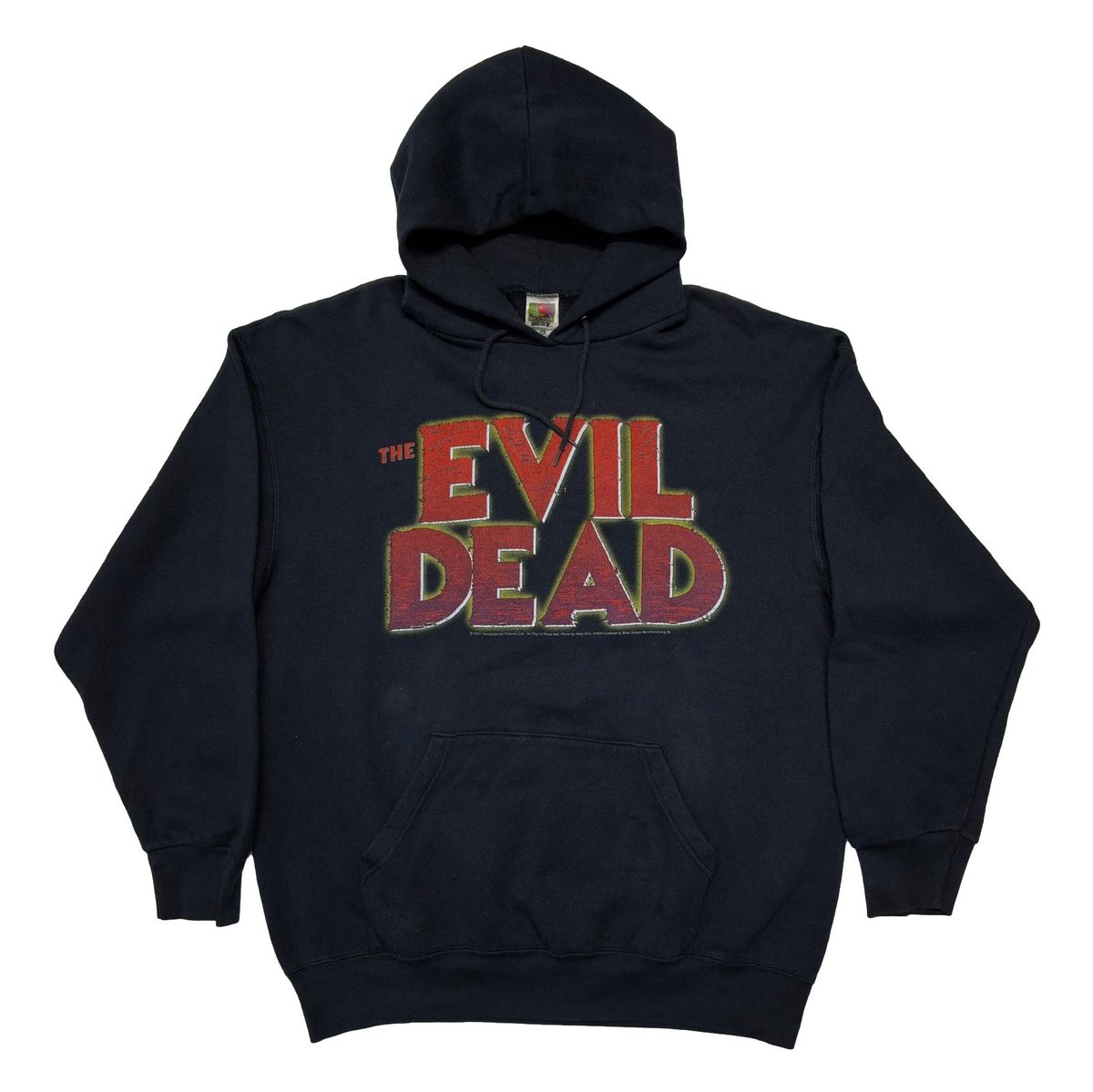 THE EVIL DEAD 2001 LOGO HOODIE FRUIT OF THE LOOM XL 2598