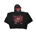 CHICAGO BULLS CLOTCH DOLMAN SLEEVE HOODIE BLACK LARGE 1418