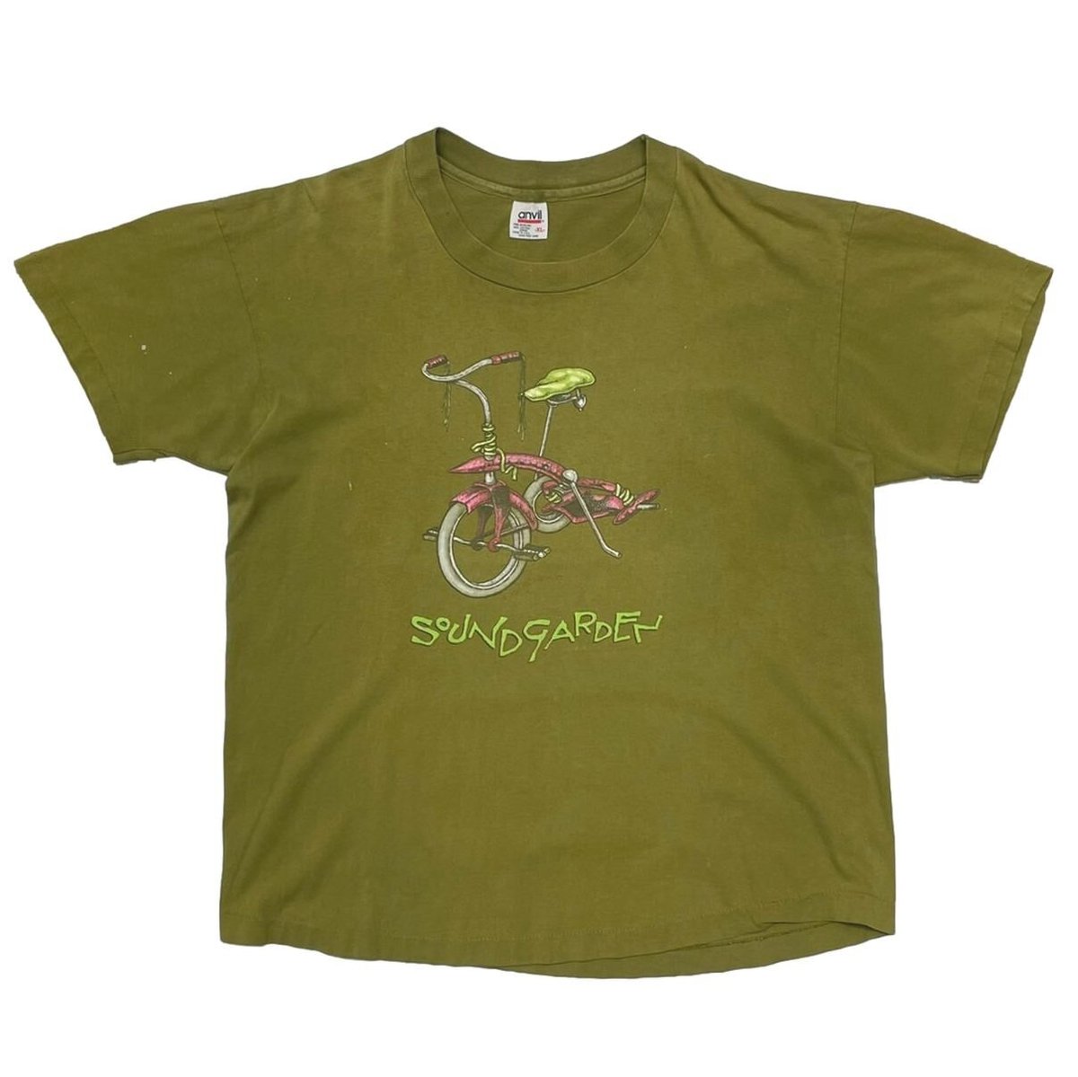 SOUNDGARDEN COME STAND ME UP TEE KHAKI ANVIL XL 5457