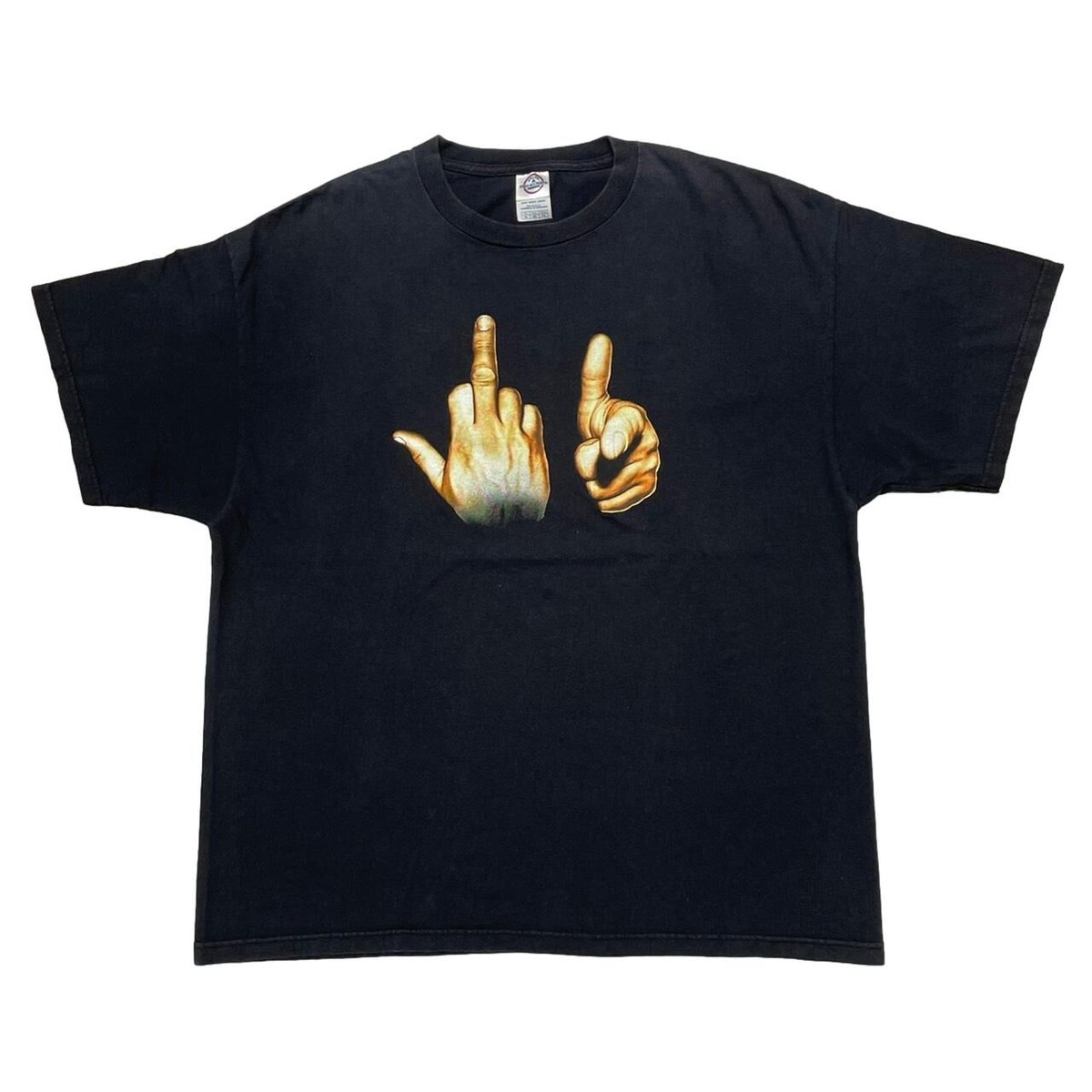 OLD&VINTAGE FUCK YOU HAND SIGN TEE DELTA XL 8735