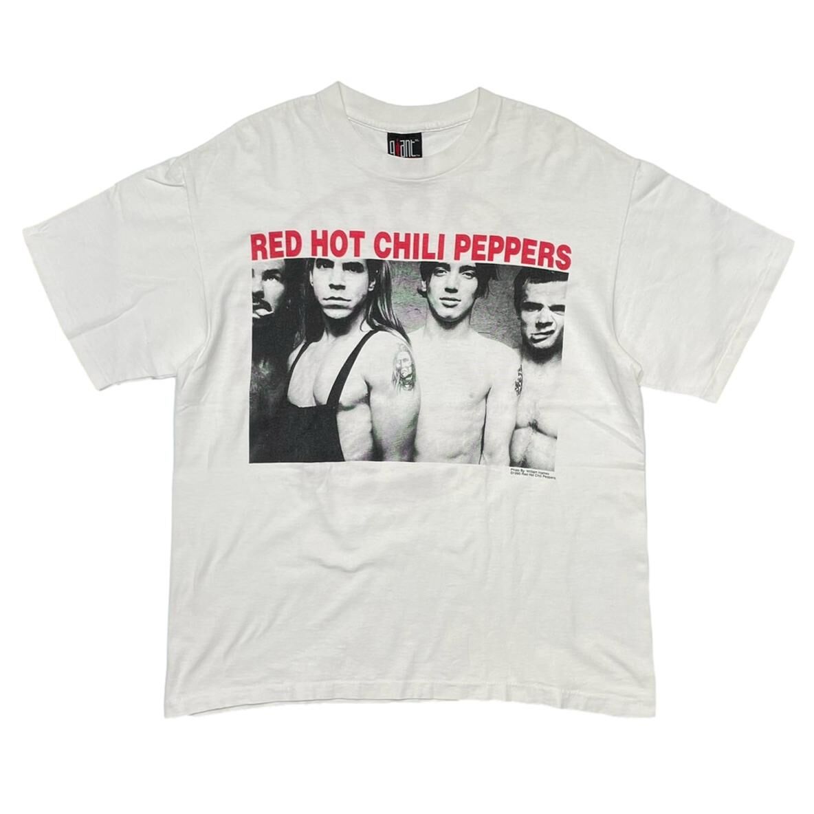 RED HOT CHILI PEPPERS RHCP 1990 PORTRAIT TEE WHITE GIANT BY TEEJAYS XL 6719