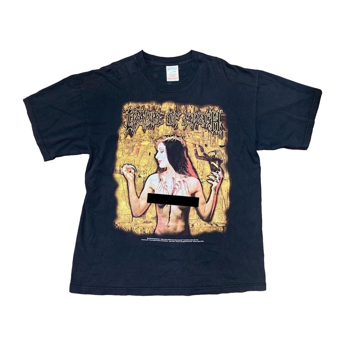 CRADLE OF FILTH 1999 PRAISE THE WHORE TEE SCREEN STARS XL 5917