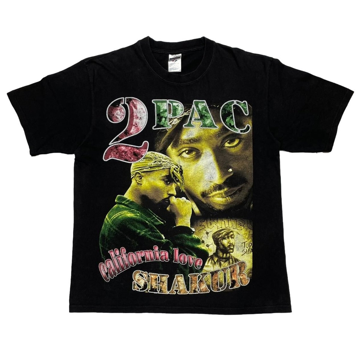 2PAC CALIFORNIA LOVE RAP DESIGN JERZEES LARGE 0835