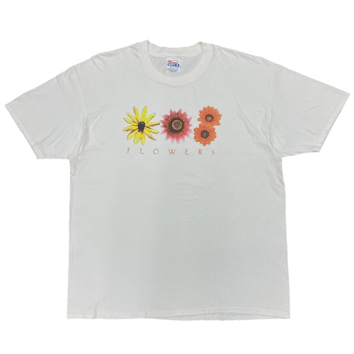 NATIONAL GEOGRAPHIC SOCIETY FLOWERS WHITE HANES XL 2269