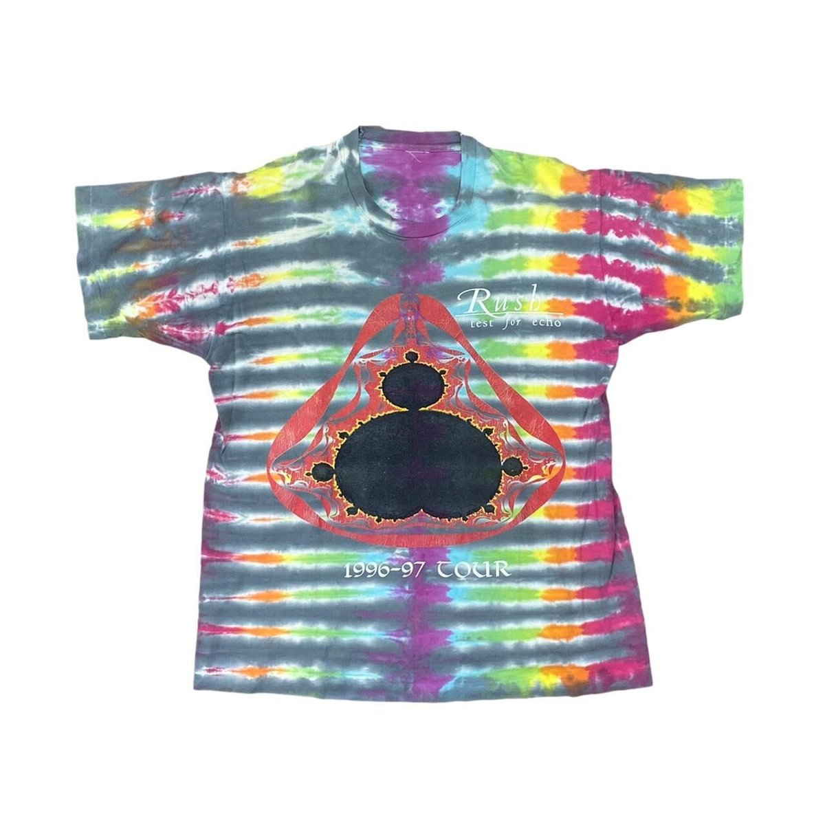 RUSH TEST FOR ECHO 1997 TIE DYE TEE FIT LIKE LARGE 7906