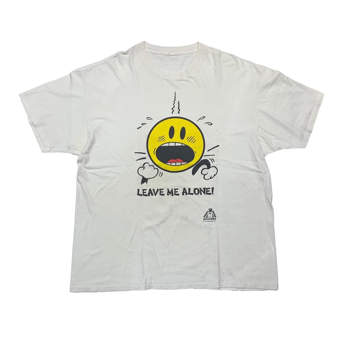 VINTAGE SMILEY LEAVE ME ALONE FITS XL 5349