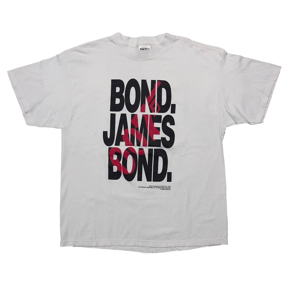 007 1994 BOND. JAMES BOND. MOVIE PROMO WHITE TULTEX XL 8891