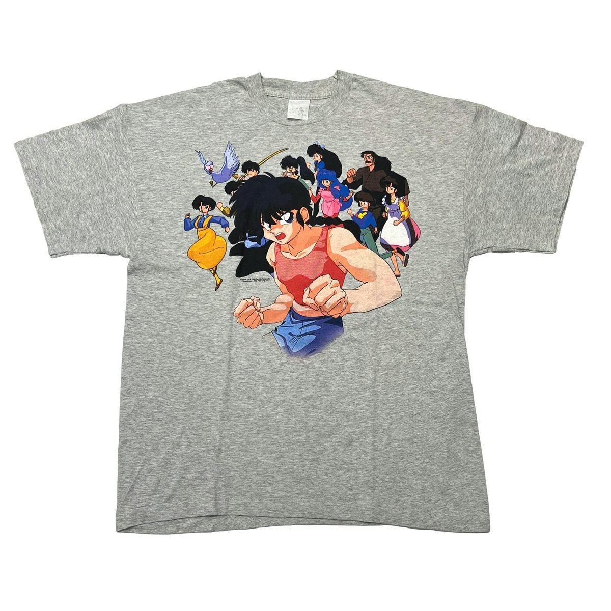 RANMA 1/2 1998 MEMBER TEE GREY SCREEN STARS XL 6470