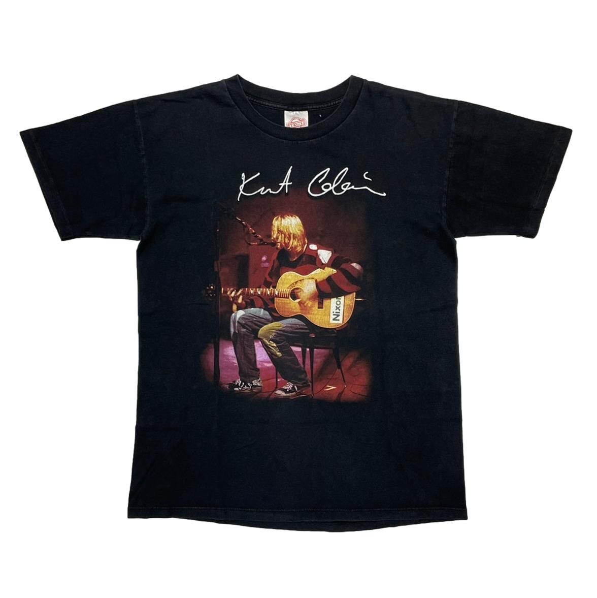 KURT COBAIN BORDER SWEATER WEARING PHOTO LARGE 5662