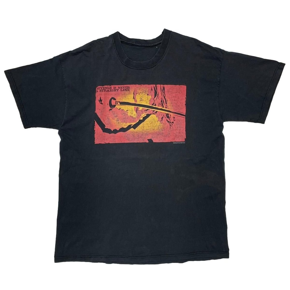 KILL BILL REVENGE IS NEVER A STRAIGHT LINE BLACK FITS XL 3437
