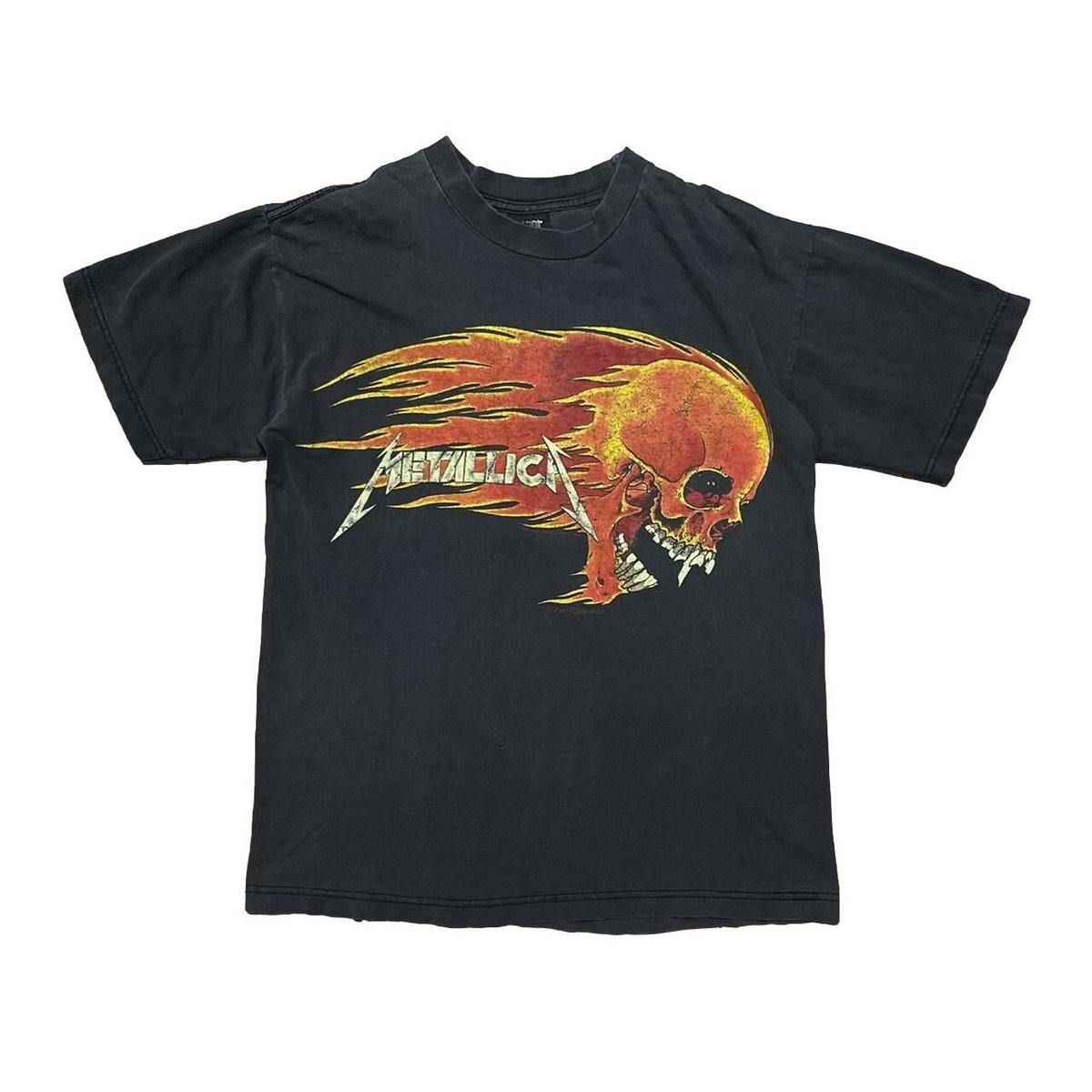 METALLICA PUSHEAD SKULL FIRE TEE GIANT MEDIUM 4806