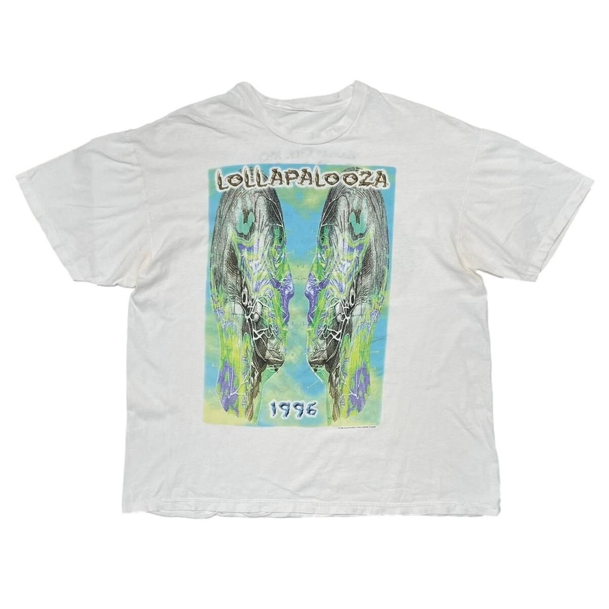 LOLLAPALOOZA 1996 WHITE FITS XL 0903