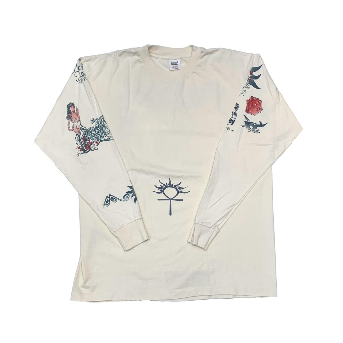 DENNIS RODMAN TATTOO LS TEE NATURAL MURINA XL 3771