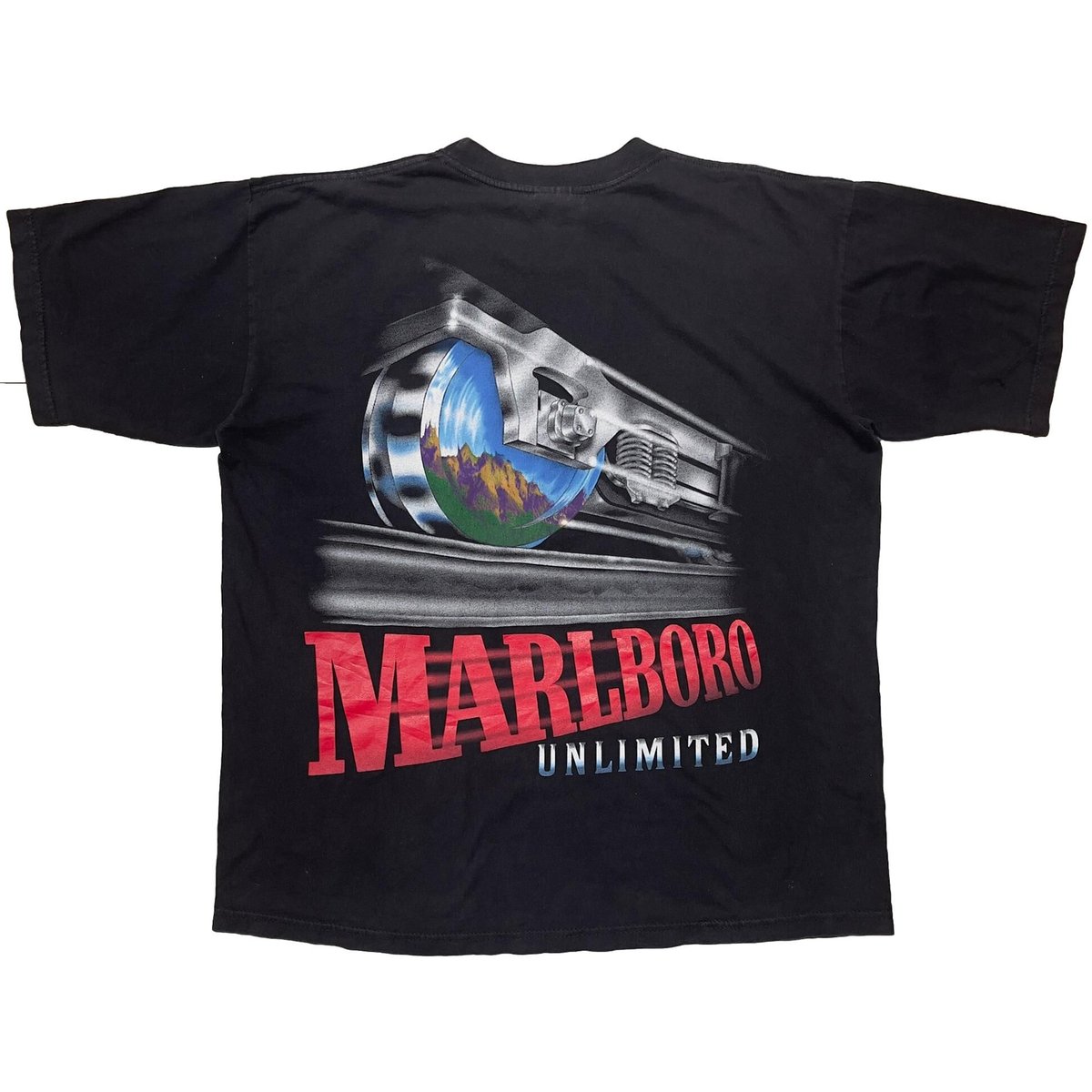 MARLBORO UNLIMITED RAILROAD POCKET TEE XL 7654