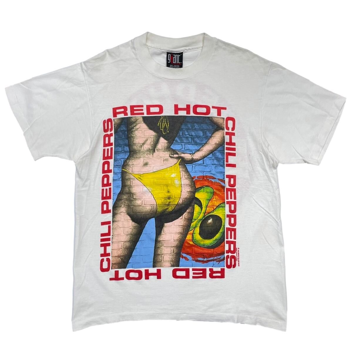 RED HOT CHILI PEPPERS BIKINI WALL TEE WHITE GIANT LARGE 1758