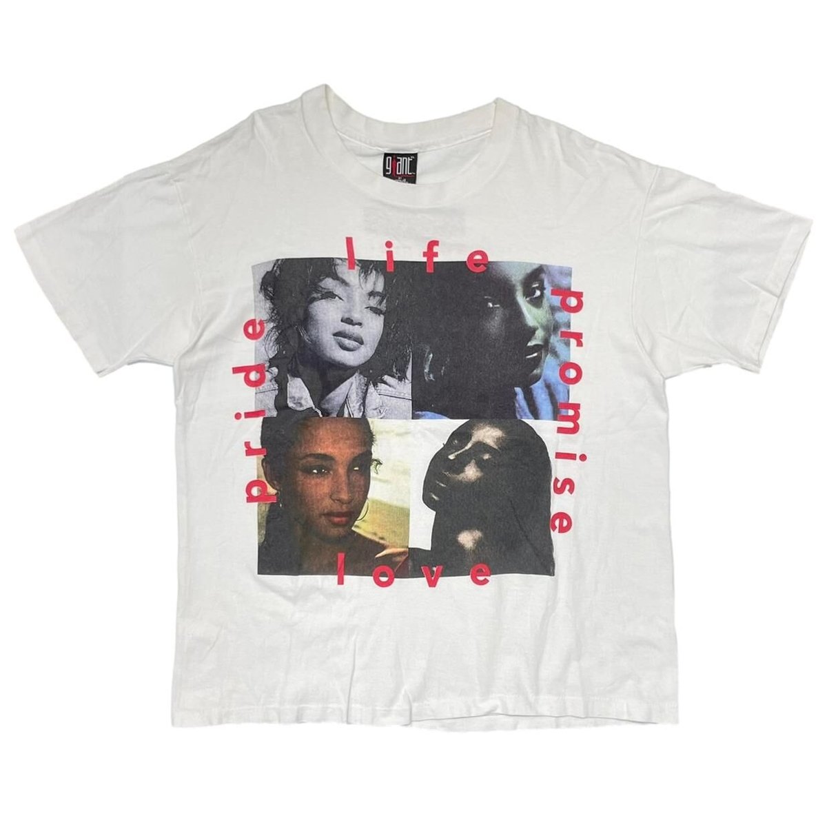 sade SUMMER DELUXE life pride promise love WHITE GIANT BY anvil XL 1436
