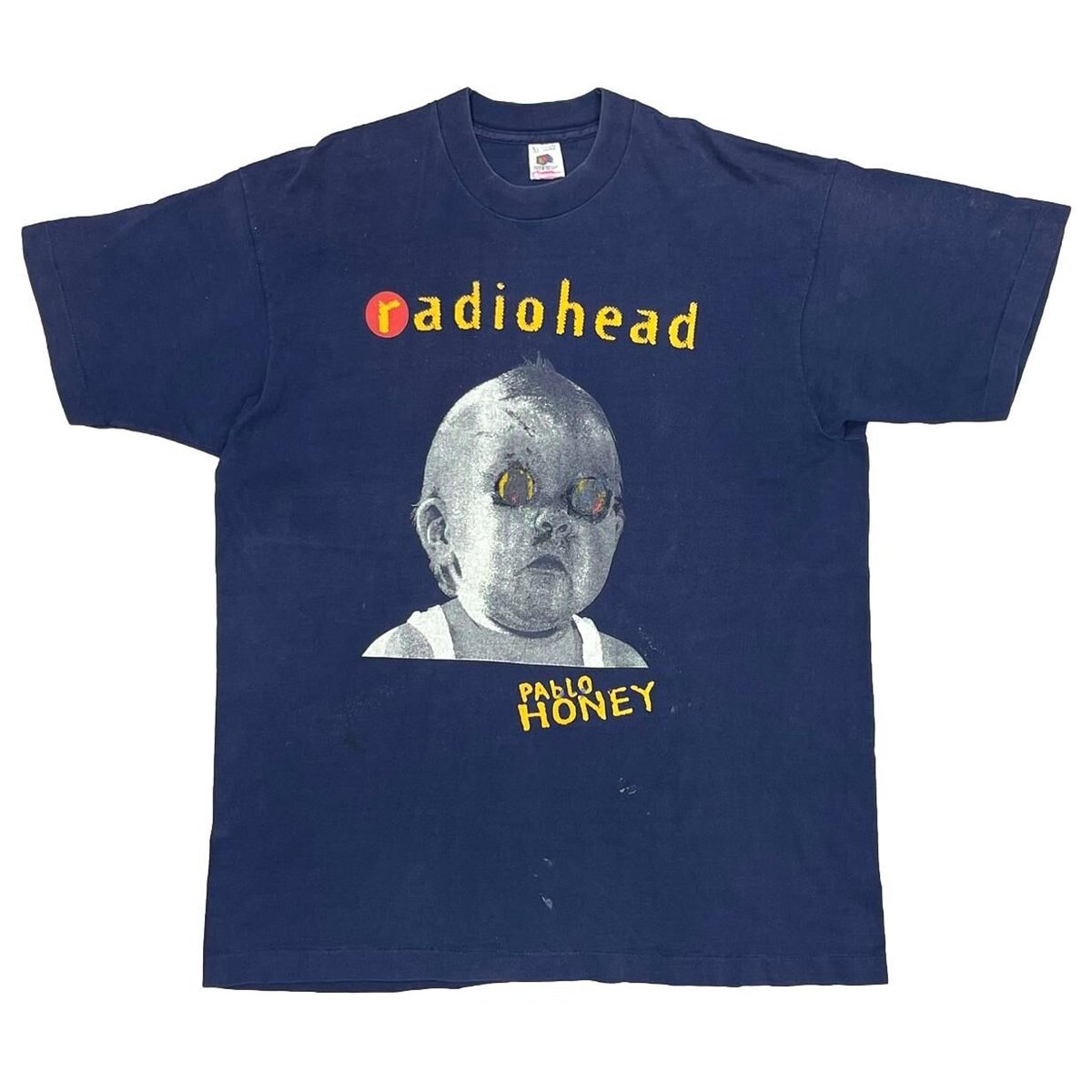 RADIOHEAD PABLO HONEY NAVY FRUIT OF THE LOOM XL 5839
