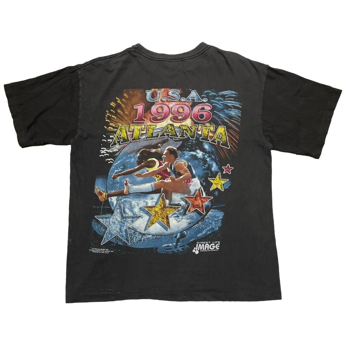 OLD & VINTAGE 1996 U.S.A. ATLANTA OLYMPIC RAP DESIGN EVANS XXL 0887