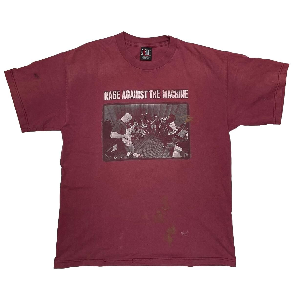 RAGE AGAINST THE MACHINE 1997 NORTH AMERICAN TOUR GIANT XL BURGUNDY 1872