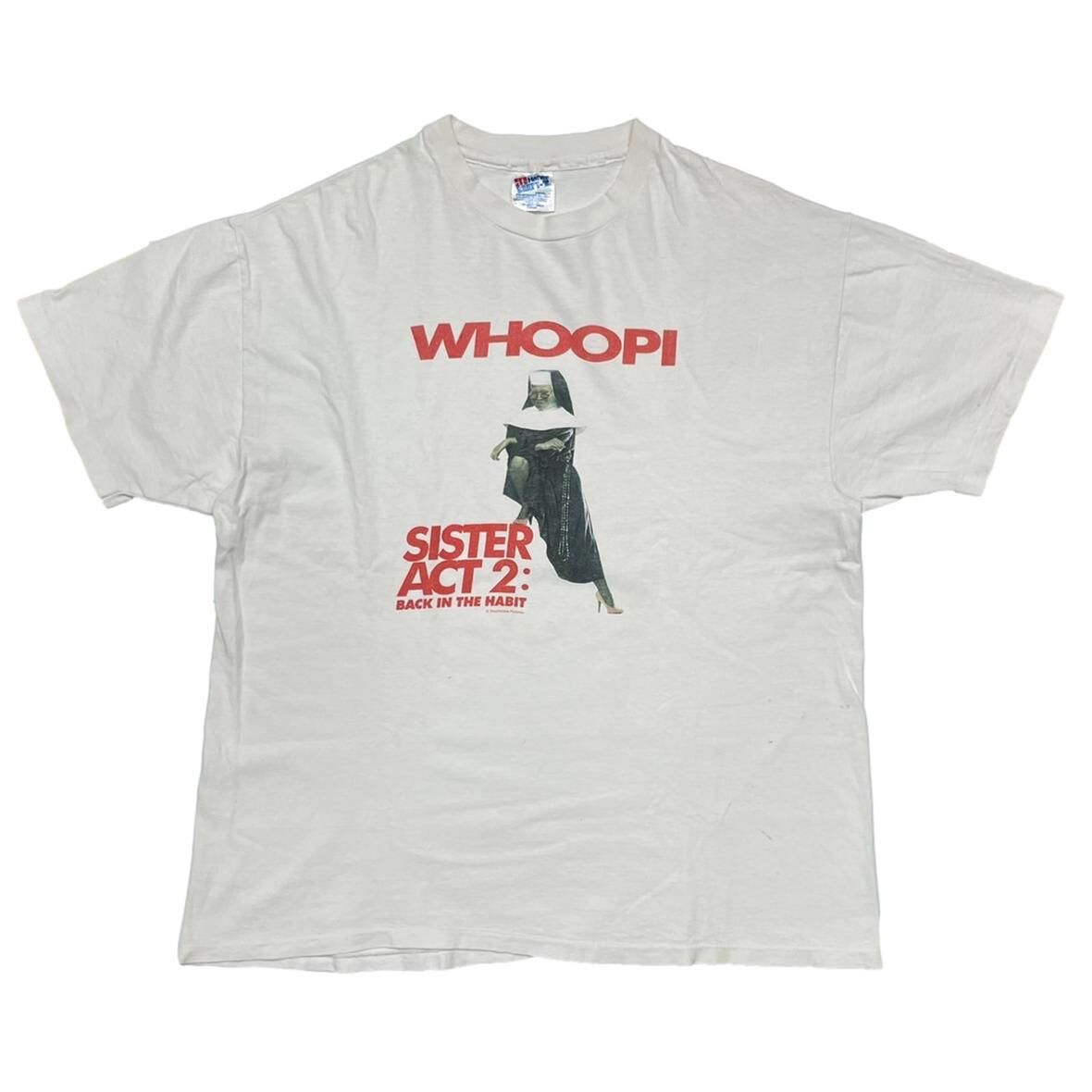 Sister Act 2 BACK IN THE HABIT MOVIE PROMO WHOOPI GOLDBERG WHITE HANES XL 1528