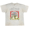 Budweiser 3 FROGS 1995 BEER TOONS ASH GREY ONEITA LARGE 0394