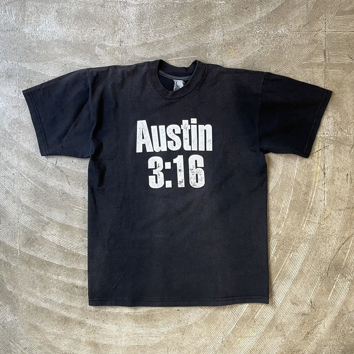 STONE COLD AUSTIN 3:16 WWF FITS LARGE BLACK 3746