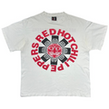 RED HOT CHILI PEPPERS 1991 DOUBLE SIDE Aztec TEE WHITE GIANT BY TEE JAYS XL 0306