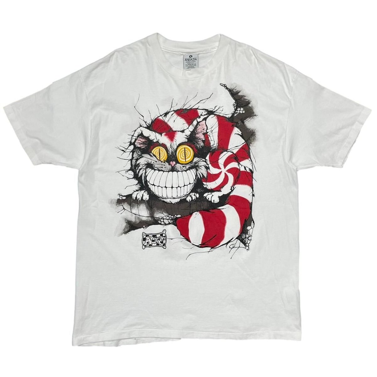 ALICE IN WONDERLAND CHESHIRE CAT WHITE ANDAZIA XL 1448