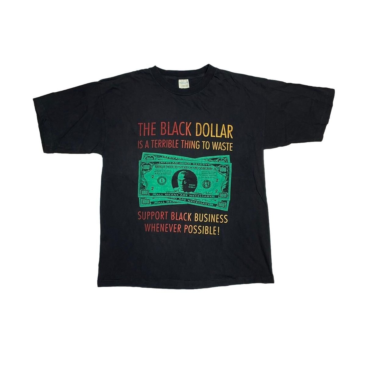 MACLCOM X BOOTLEG THE BLACK DOLLAR TEE XL 0140