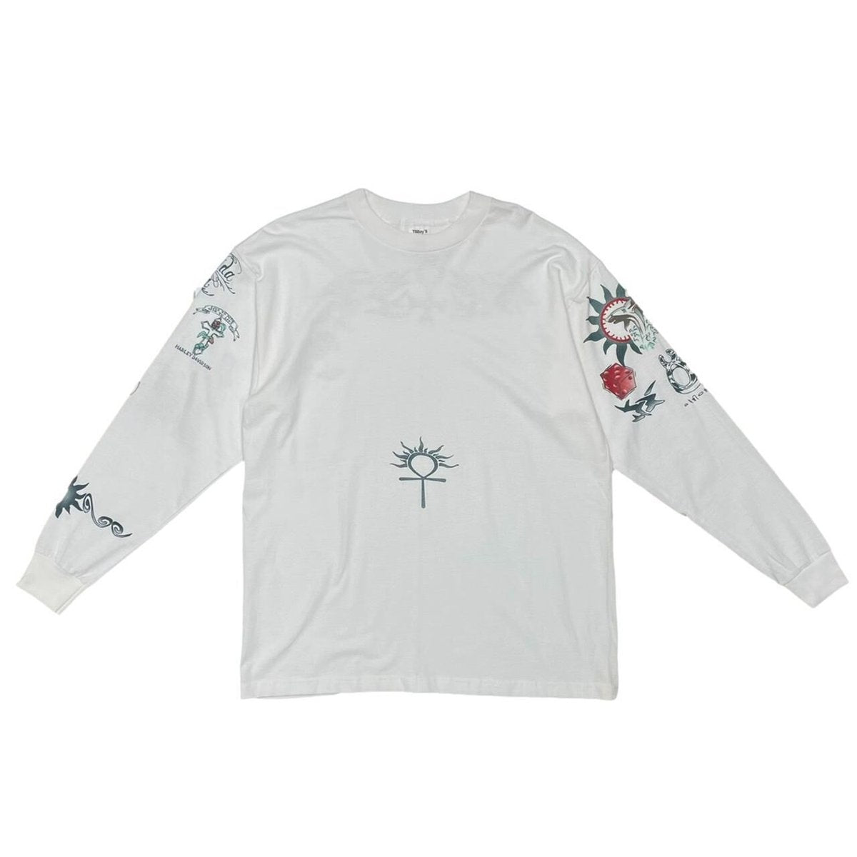 DENNIS RODMAN DEAD STOCK TATTOO LS TEE XL WHITE 8637