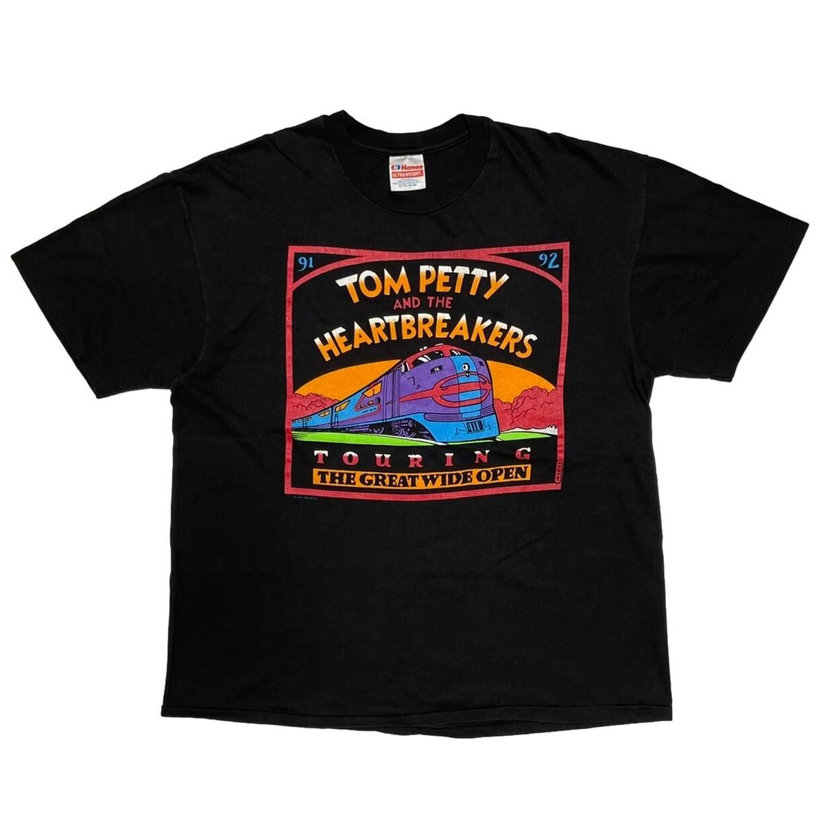 TOM PETTY AND THE HEARTBREAKERS 1991 THE GREAT WIDE OPEN TOUR HANES XL 9873