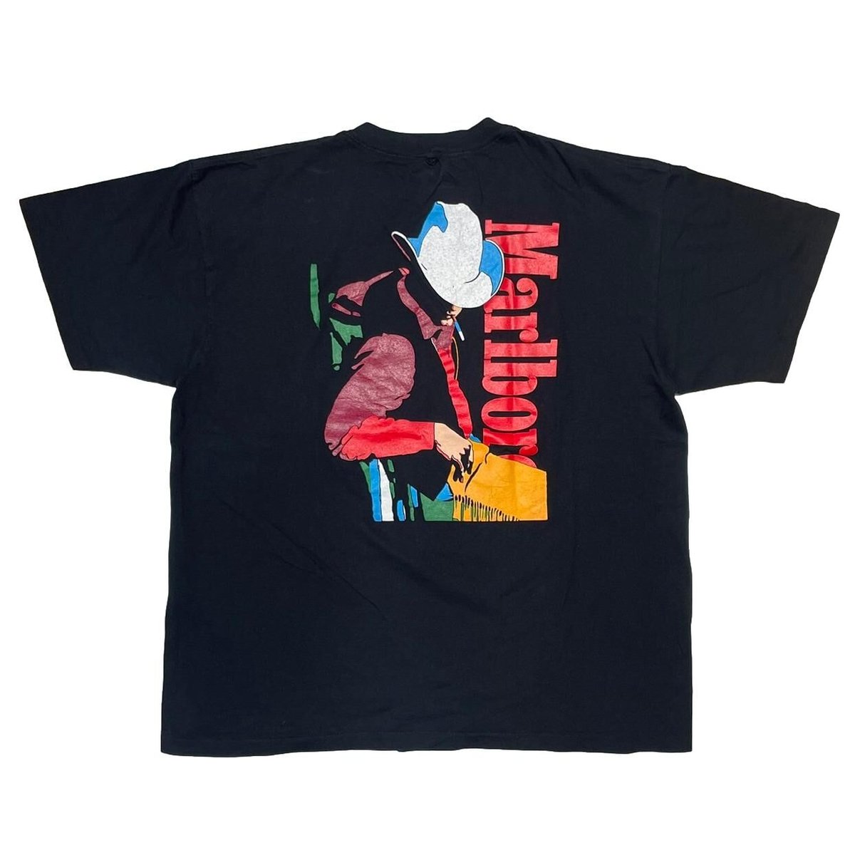 Marlboro COWBOY man POCKET TEE BLACK FITS XL 9984