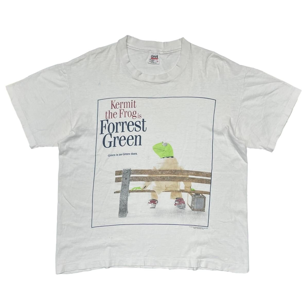 KERMIT KERMIT THE FROG IS FORREST GREEN MOVIE PARODY WHITE ANVIL LARGE 9427