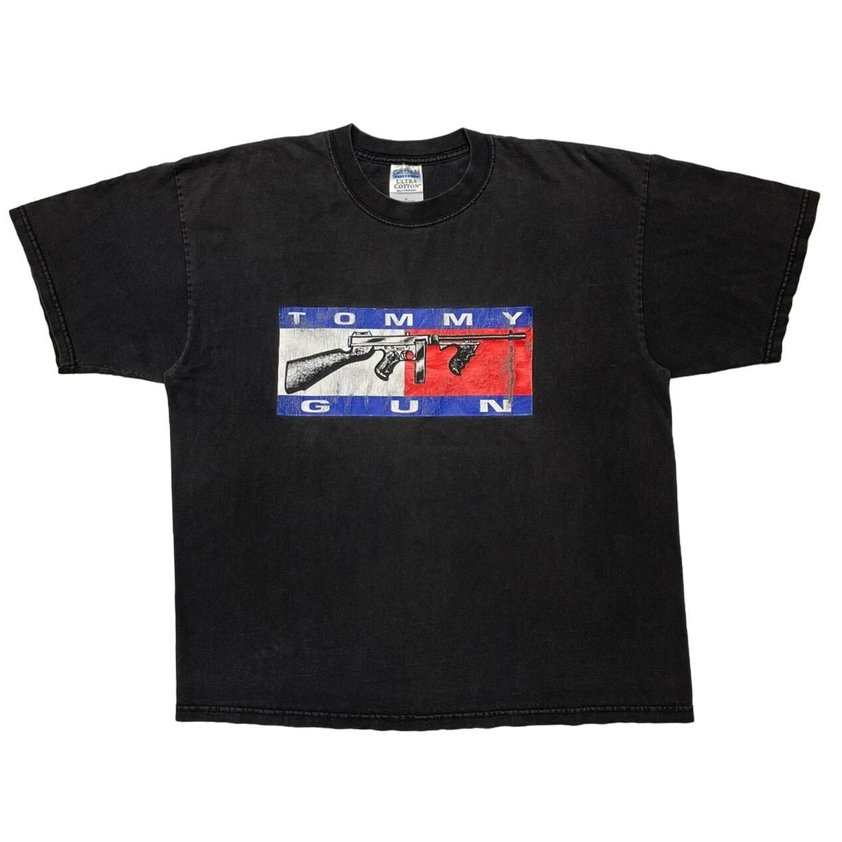 TOMMY GUN PARODY TEE GILDAN XL
