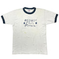 RED HOT CHILI PEPPERS PALM TREE RINGER TEE WHITE NAVY ALSTYLE MEDIUM 8482