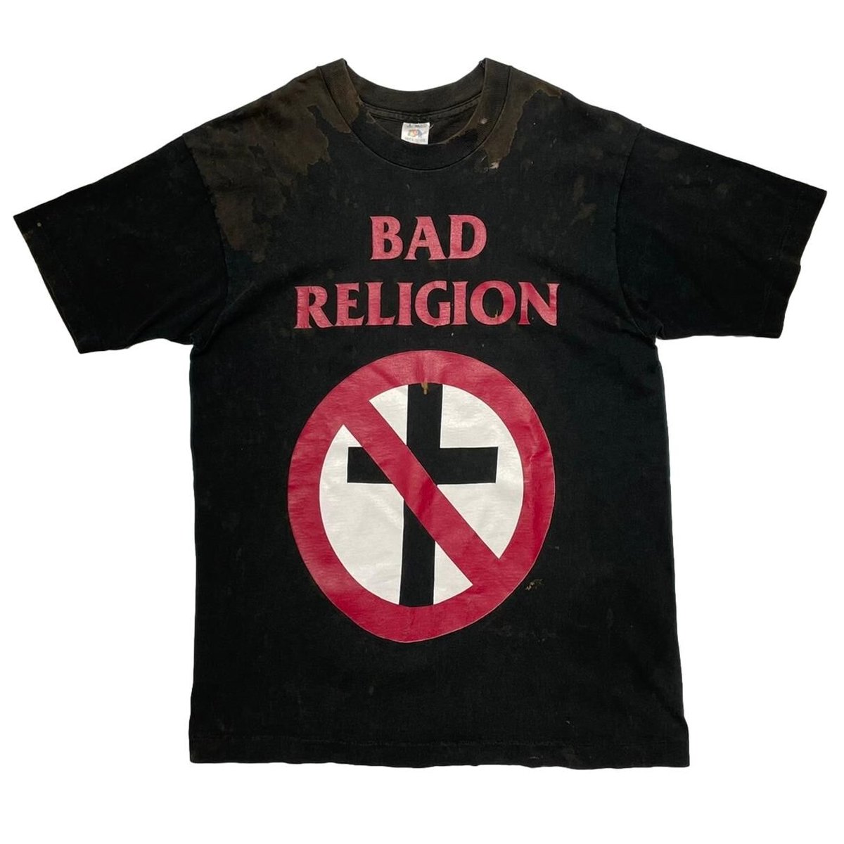 BAD RELIGION CROSS BUSTER LOGO FRUIT OF THE LOOM LARGE 8052