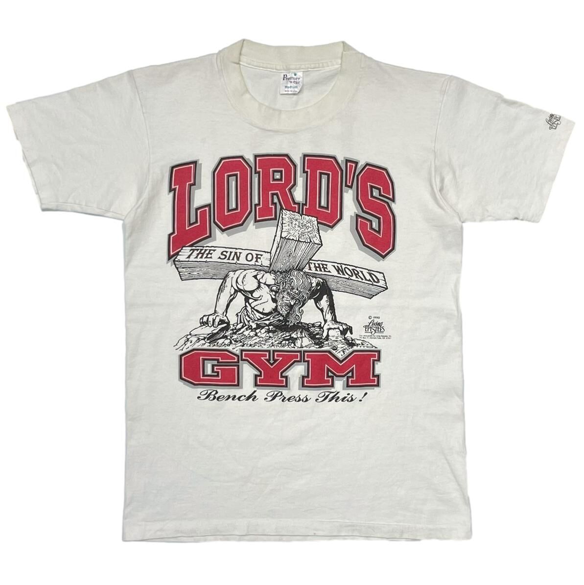 LORD'S GYM HIS PAIN YOUR GAIN WHITE MEDIUM 5778