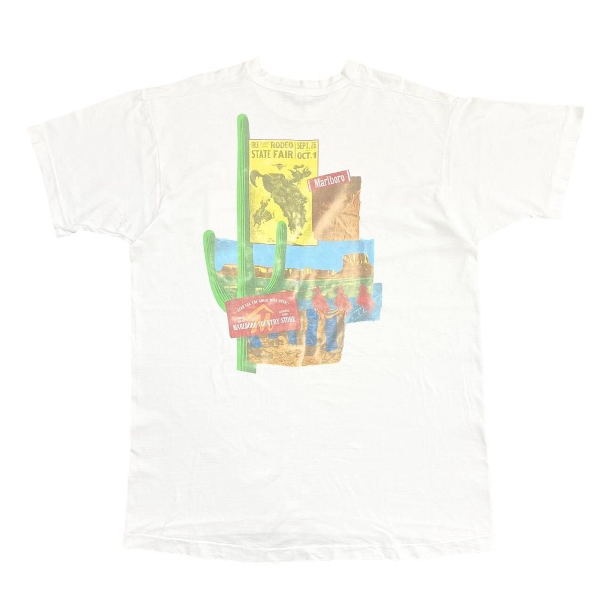 Marlboro CACTUS RODEO COUNTRY STORE POCKET TEE WHITE XL 2