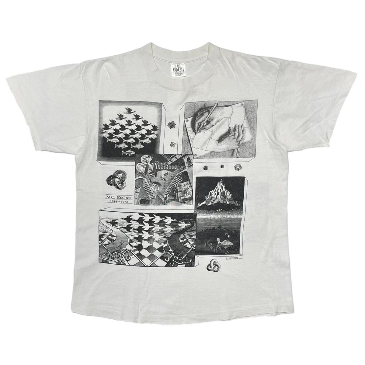 M.C.ESCHER 1991 ART WHITE ANDAZIA XL 2261