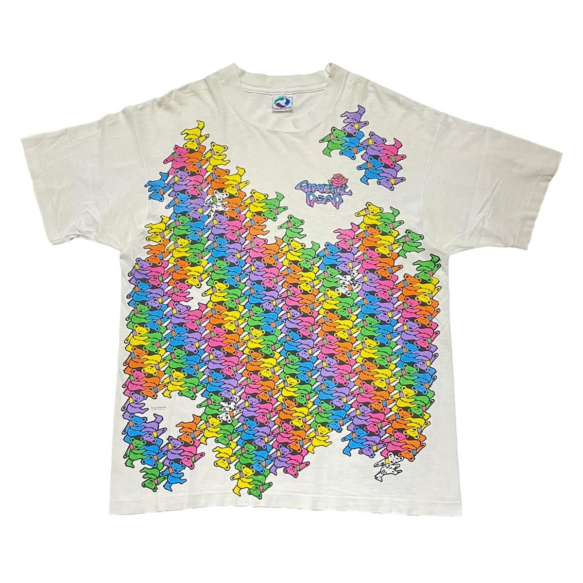 LIQUID BLUE GRATEFUL DEAD  1991 RUNNING MULTI COLOR BEAR XL 9615