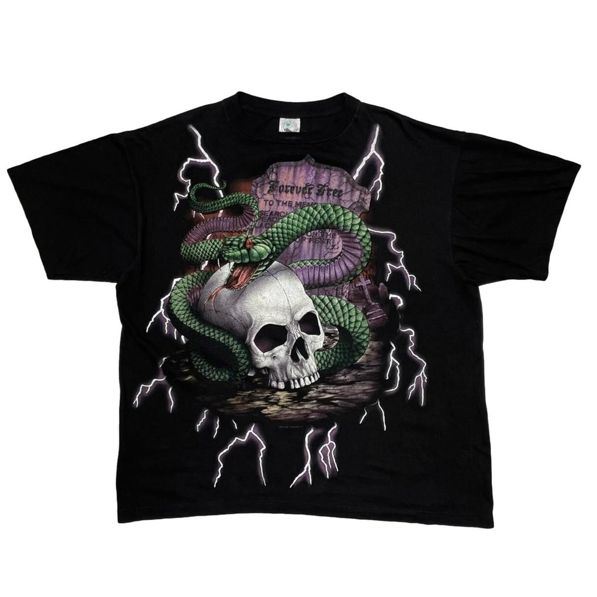 AMERICAN THUNDER SKULL SNAKE TEE XXL 9689