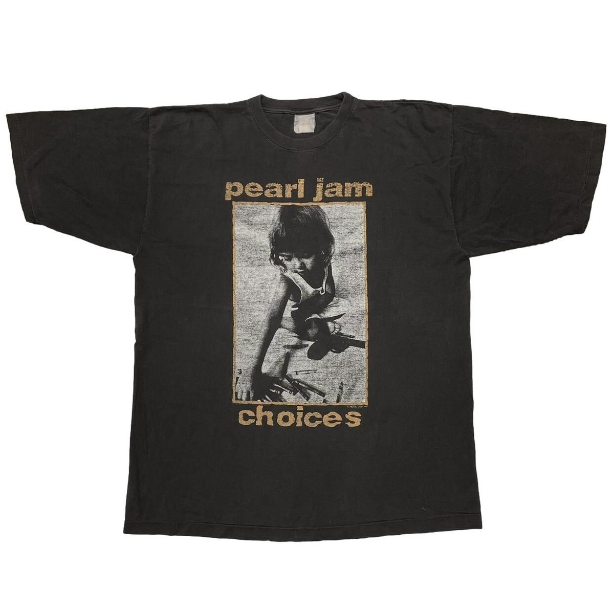 PEARL JAM 1992 CHOICES 9 out of 10 KIDS prefer crayons to GUNS FITS XL 4254