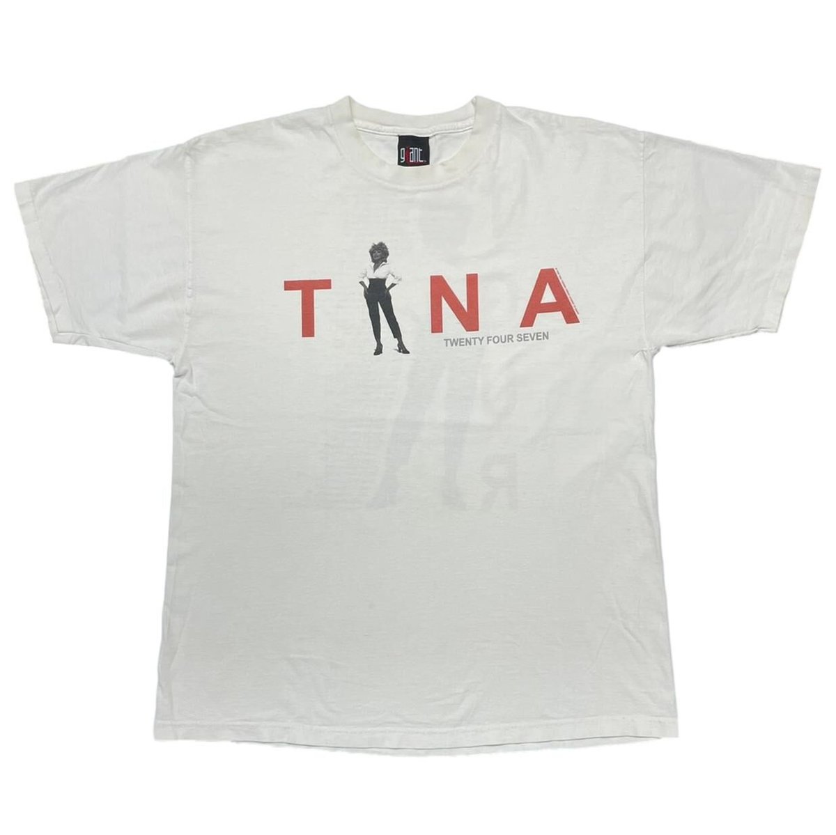 TINA TURNER TWENTY FOUR SEVEN TOUR WHITE GIANT FITS XL 0035